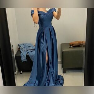 May Queen Blue Prom Gown